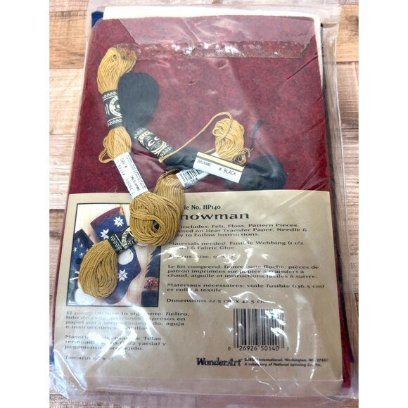 Hodge Podge Snowman Stocking Craft Kit HP140  Fun Easy Quick Folk Art  Includes - Picture 4 of 4